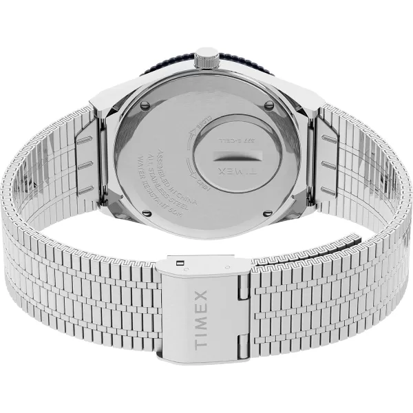 Timex Q Womens 36mm WatchSilverToneBlue