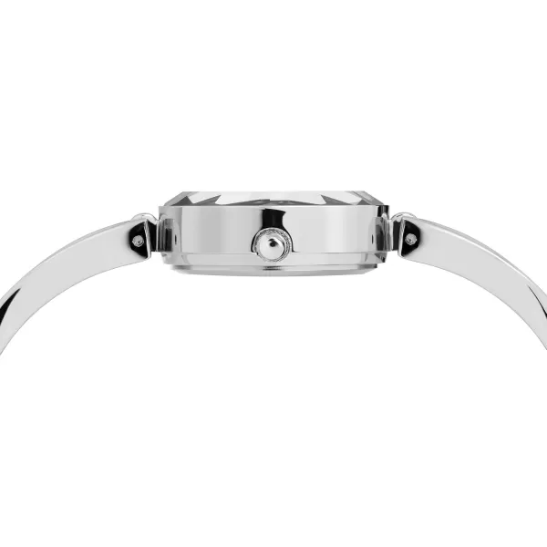 Timex Womens Dress Faceted Crystal 26mm WatchSilverTone