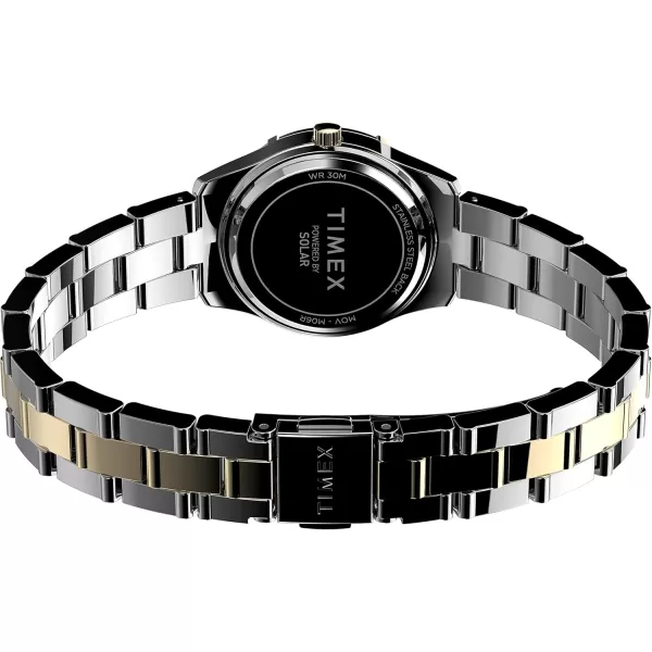 Timex Womens Solar Premium Dress 28mm WatchGoldTone