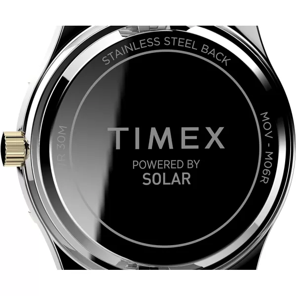 Timex Womens Solar Premium Dress 28mm WatchGoldTone