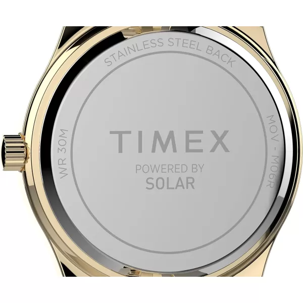Timex Womens Solar Premium Dress 28mm WatchTwoTone