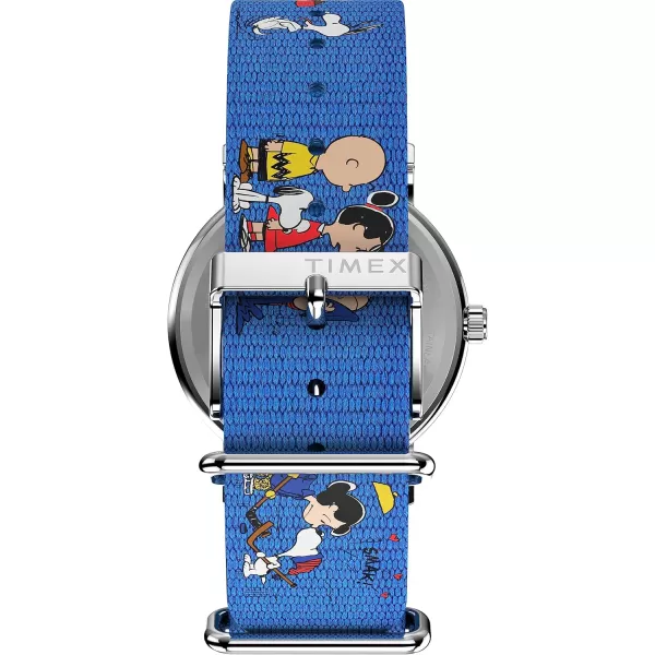 Timex Womens Weekender Seasonal 38mm Watch  Blue Strap White Dial SilverTone Case