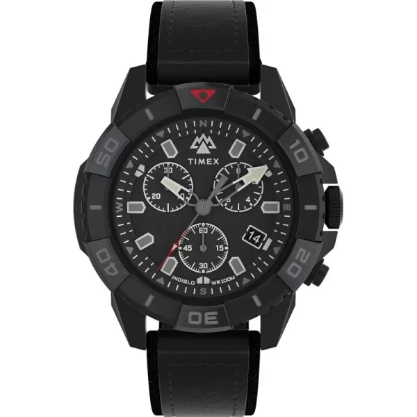 Timex Mens Expedition North Ridge 43mm WatchBlackBlackBlack