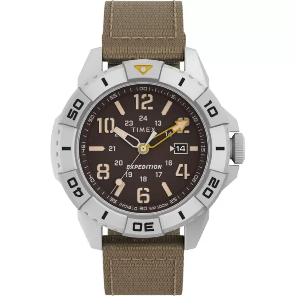 Timex Mens Expedition North Ridge 43mm WatchTanBrown