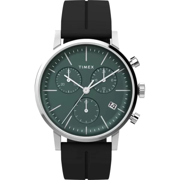 Timex Mens Midtown 38mm WatchBlackGreen