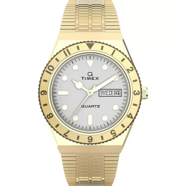 Timex Q Womens 36mm WatchGoldToneCream
