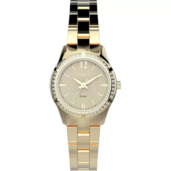 Timex Womens Solar Premium Dress 28mm WatchTwoTone