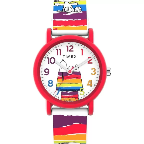 Timex X Peanuts Unisex Weekender 36mm WatchWhiteRed