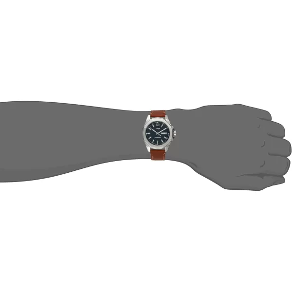 Timex 44 mm Essex AveTanSilverToneBlack