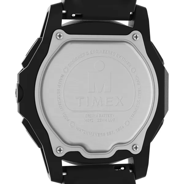 Timex Mens Adrenaline 46mm WatchBlackDigitalBlack
