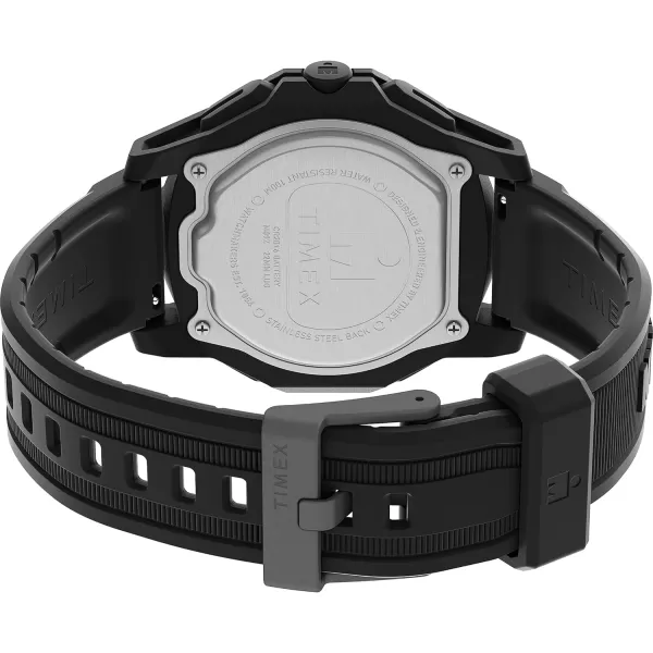 Timex Mens Adrenaline 46mm WatchBlackDigitalBlack