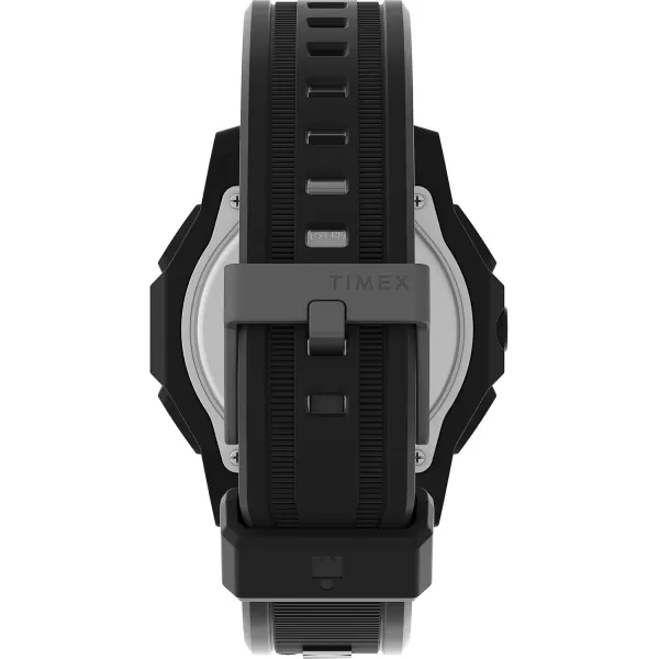 Timex Mens Adrenaline 46mm WatchBlackDigitalBlack