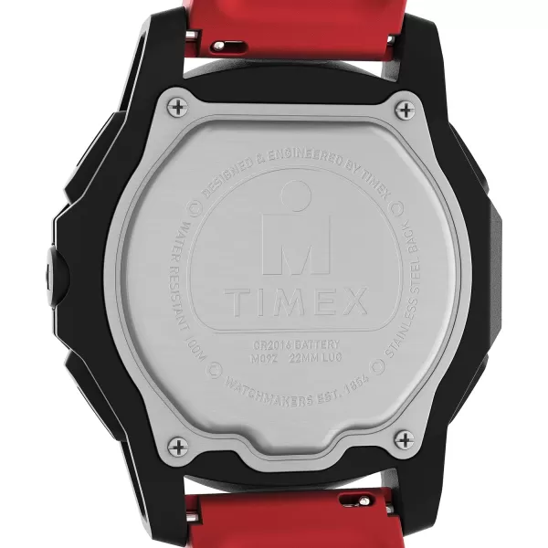 Timex Mens Adrenaline 46mm WatchRedDigitalBlack