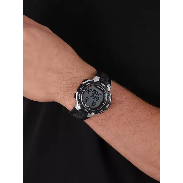 Timex Mens DGTL Rugged 46mm WatchBlackGray