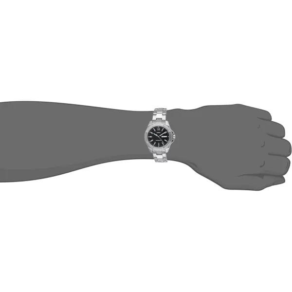 Timex Mens Essex 44mm WatchStainless SteelBlackSilverTone