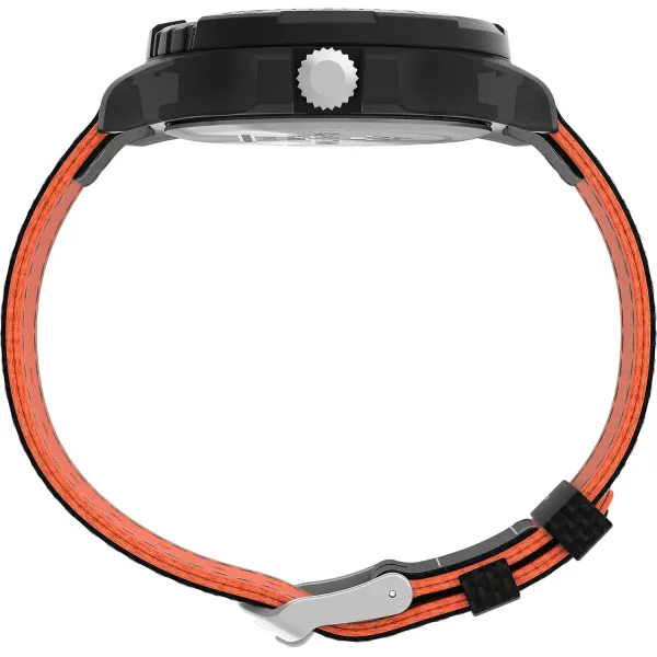 Timex Mens Expedition North Freedive 46mm WatchBlackBlackBlackOrange