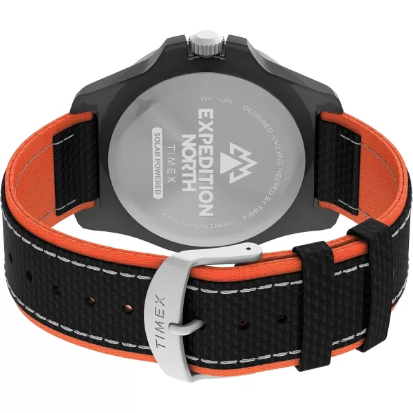 Timex Mens Expedition North Freedive 46mm WatchBlackBlackBlackOrange