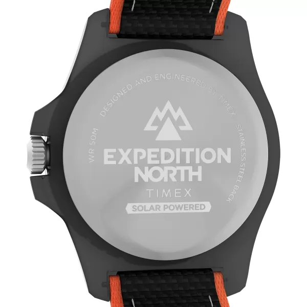 Timex Mens Expedition North Freedive 46mm WatchBlackBlackBlackOrange