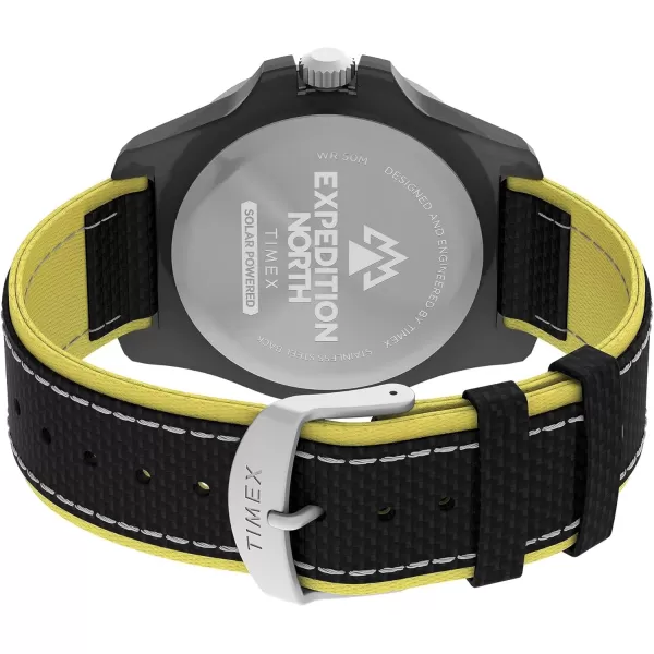 Timex Mens Expedition North Freedive 46mm WatchBlackBlackBlackYellow