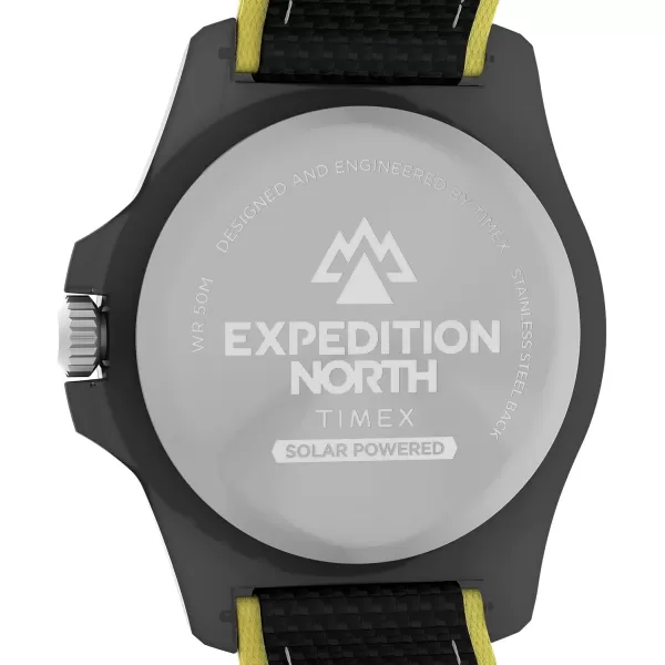 Timex Mens Expedition North Freedive 46mm WatchBlackBlackBlackYellow