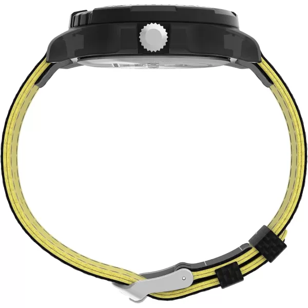 Timex Mens Expedition North Freedive 46mm WatchBlackBlackBlackYellow