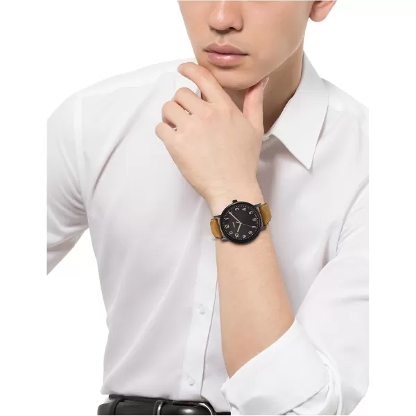 Timex Mens Originals 42mm WatchKhakiBlack