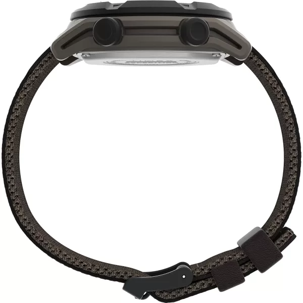 Timex Mens Rugged Digital 43mm WatchBrown