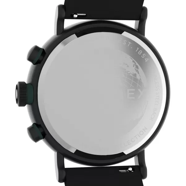 Timex Mens Standard Diver 43mm WatchBlackBlackBlack