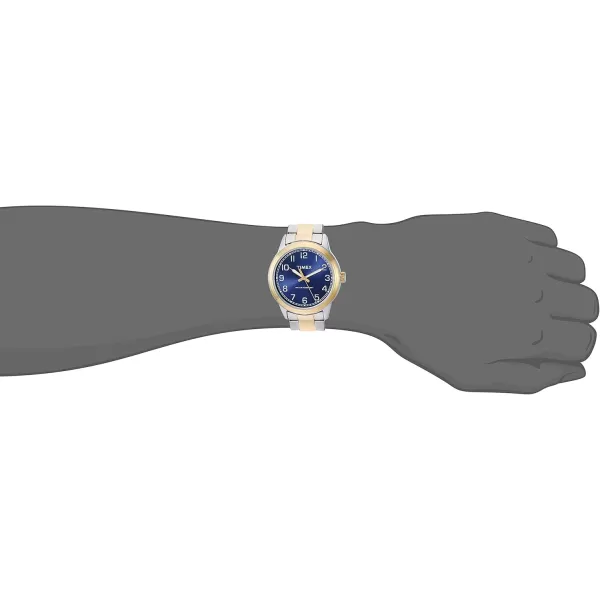 Timex Mens TW2R36600 New England TwoToneBlue Stainless Steel Bracelet Watch