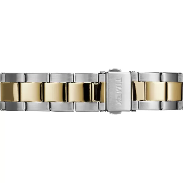 Timex Mens TW2R36600 New England TwoToneBlue Stainless Steel Bracelet Watch