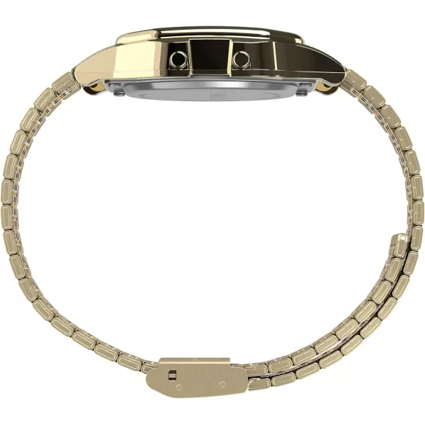 Timex T80 34mm WatchGold Bracelet
