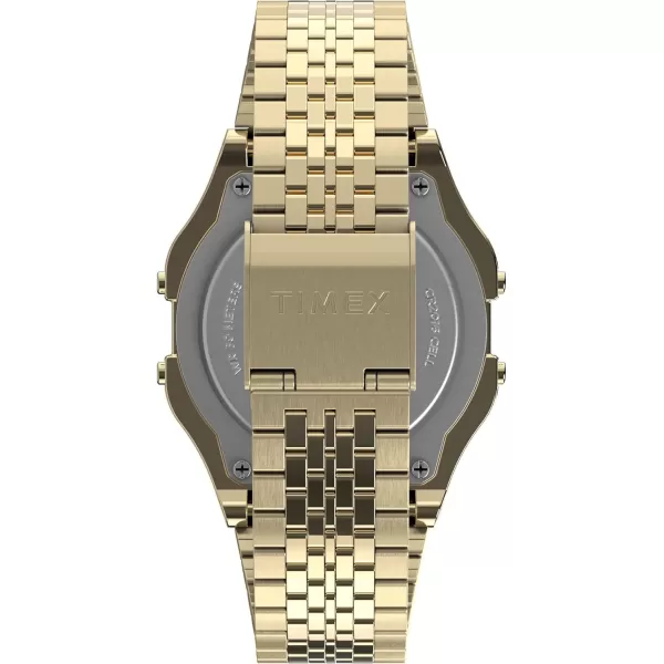 Timex T80 34mm WatchGold Bracelet