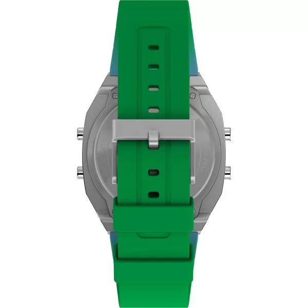 Timex Unisex T80 Steel 36mm WatchBlueDigital