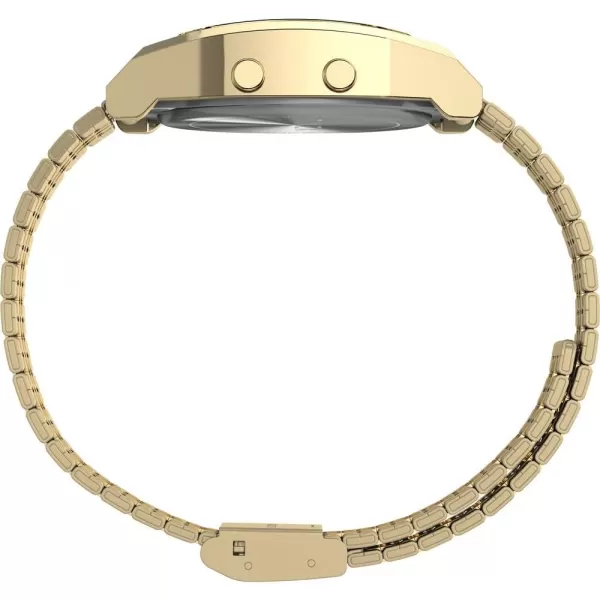Timex Unisex T80 Steel 36mm WatchGoldToneDigital