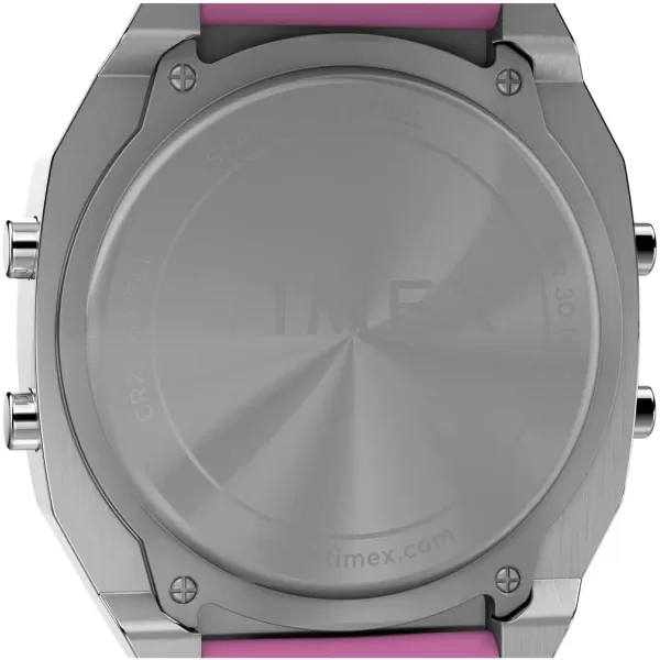 Timex Unisex T80 Steel 36mm WatchPurpleDigital