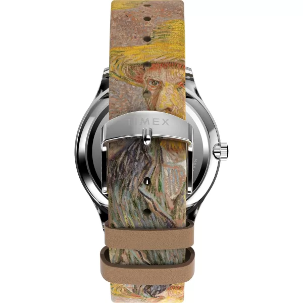 Timex Unisex The MET Hiroshige 34mm WatchMultiColorMultiColorSilverToneVan Gogh