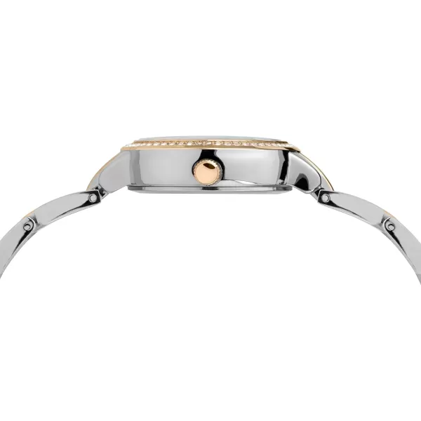 Timex Womens Dress Analog 30mm Bracelet Watch with Swarovski CrystalsTwoToneMOP