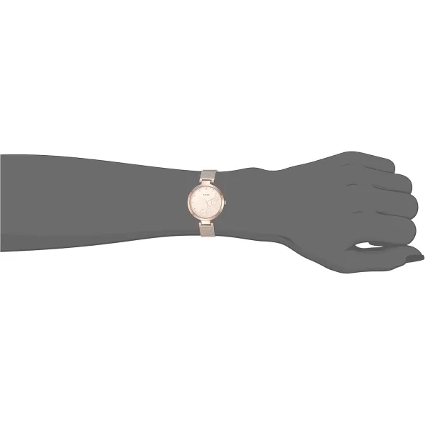 Timex Womens Dress Floral 35mm WatchRose GoldTonePink