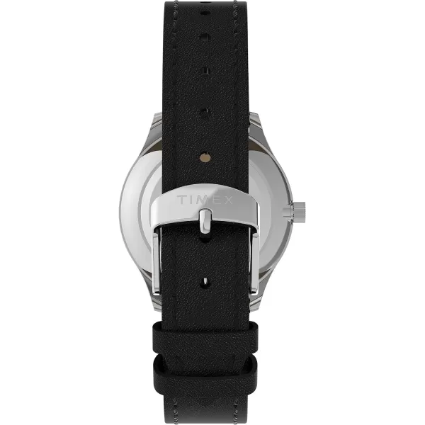 Timex Womens Easy Reader WatchBlackSilverToneMother of Pearl32mm