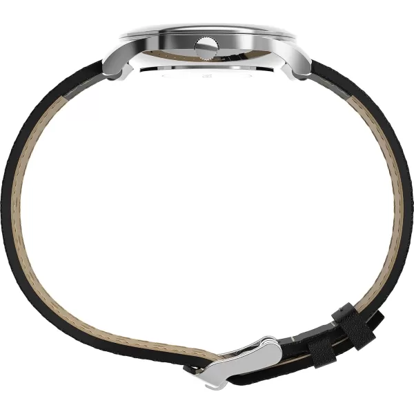 Timex Womens Easy Reader WatchBlackSilverToneMother of Pearl32mm