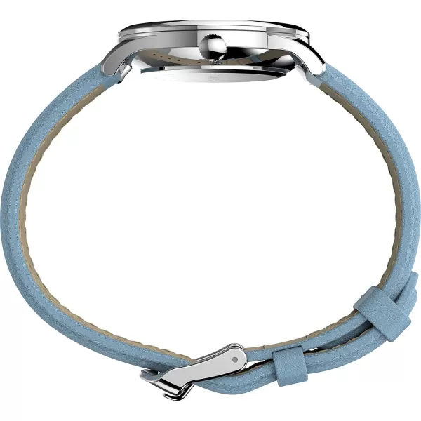 Timex Womens Easy Reader WatchBlueSilverToneWhite32mm