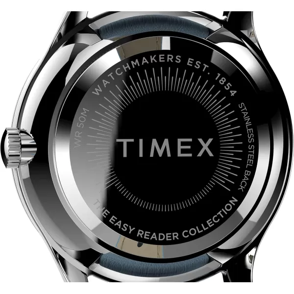 Timex Womens Easy Reader WatchBlueSilverToneWhite32mm
