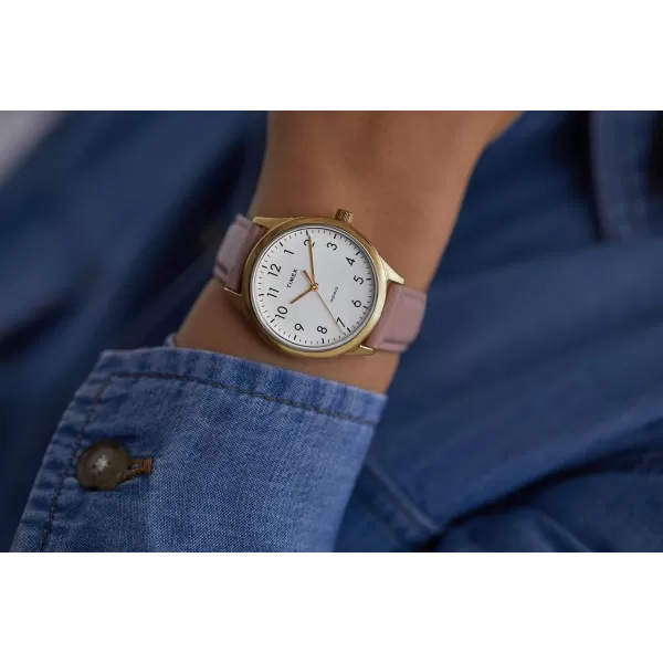 Timex Womens Easy Reader WatchPinkRose GoldToneWhite32mm