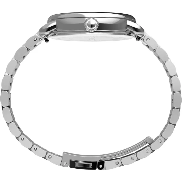 Timex Womens Standard 34mm WatchSilverTone