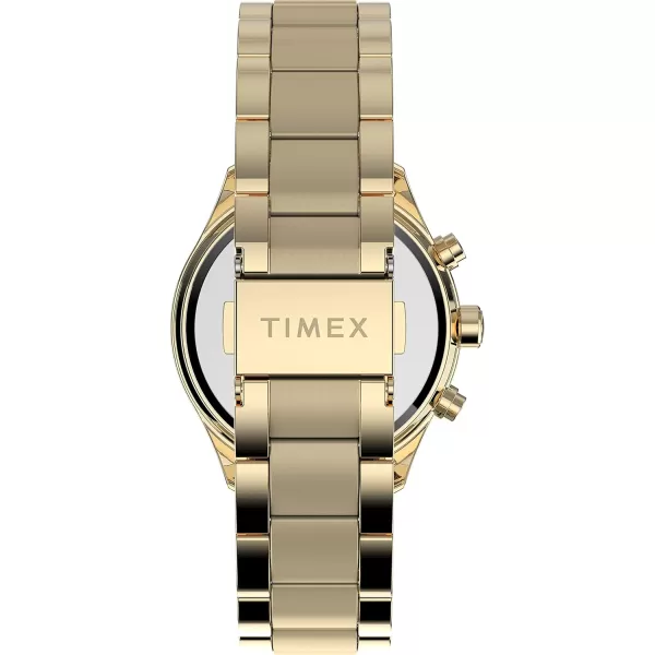 Timex Womens Standard Chronograph 38mm WatchGold Tone