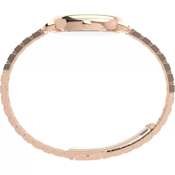 Timex Womens Standard Demi 30mm WatchRose GoldWhite