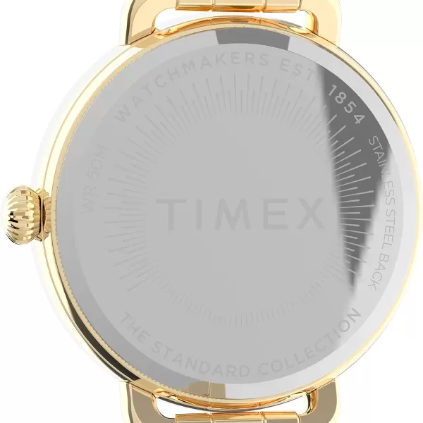 Timex Womens Standard Demi 30mm WatchTwoToneWhite