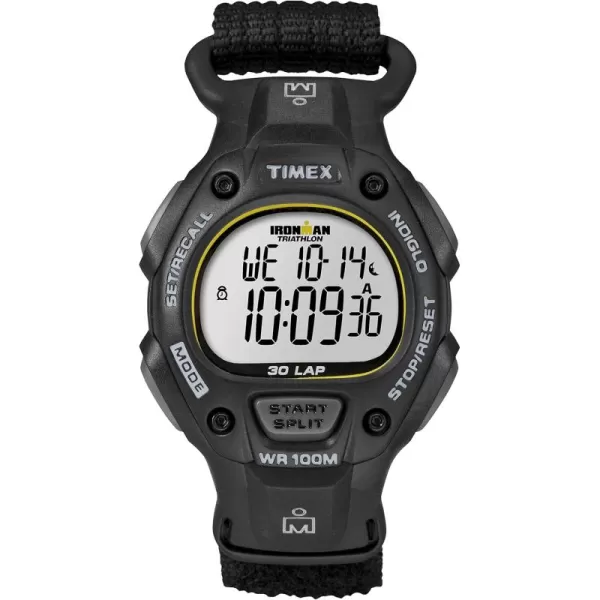 TIMEX Mens IRONMAN Classic 30 38mm WatchBlackYellow Fast Wrap