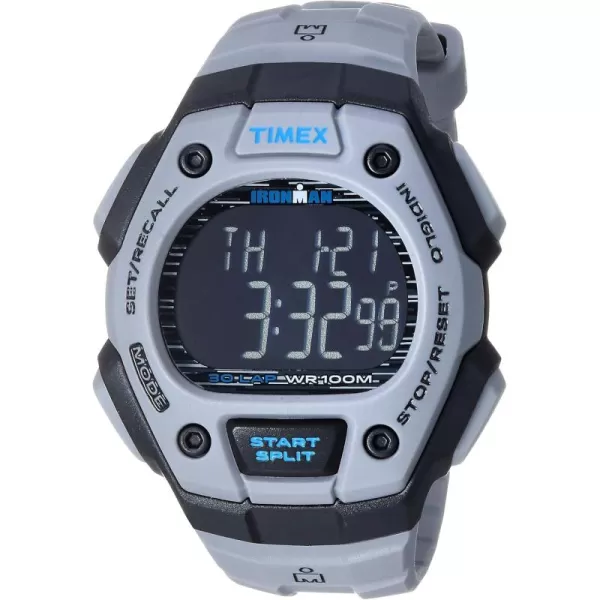 TIMEX Mens IRONMAN Classic 30 38mm WatchGrayBlackNegative
