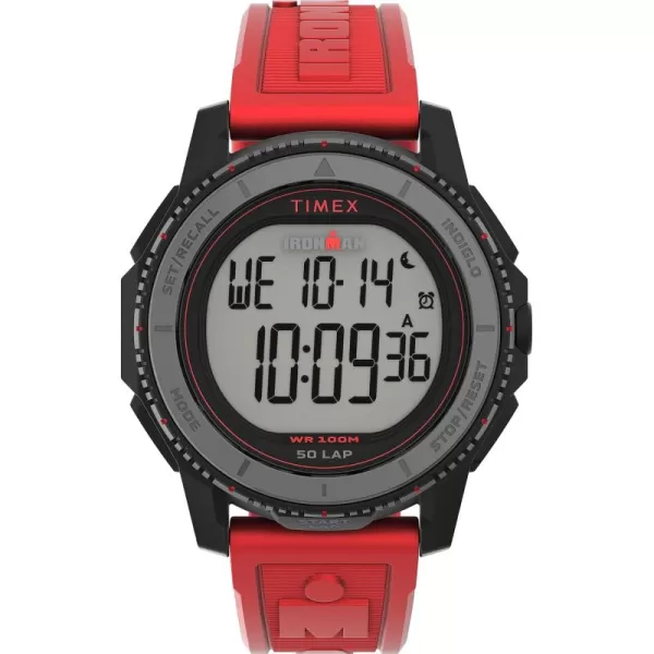 Timex Mens Adrenaline 46mm WatchRedDigitalBlack
